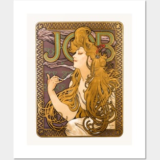 Job rolling papers poster by Mucha Posters and Art